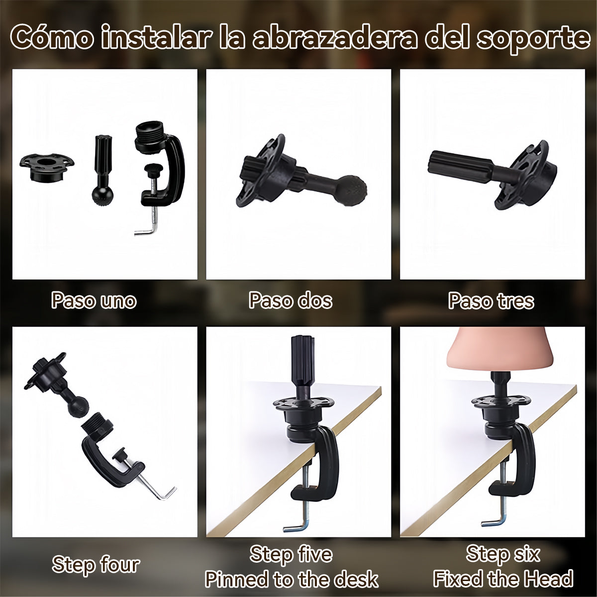 Molde Cabeza Peluca 75cm Oro