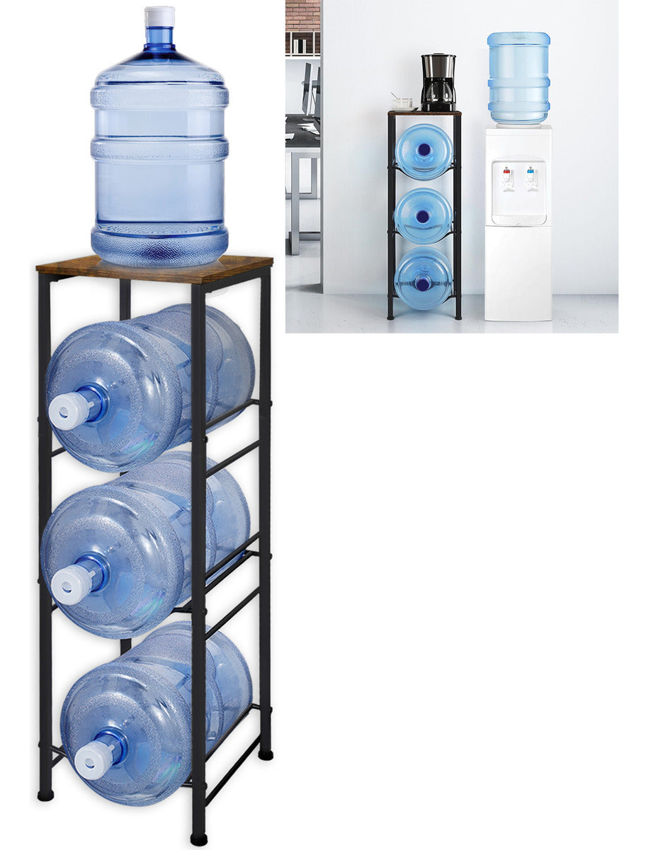 Rack Porta Garrafón Metálico 3 Niveles Para Garrafón De Agua