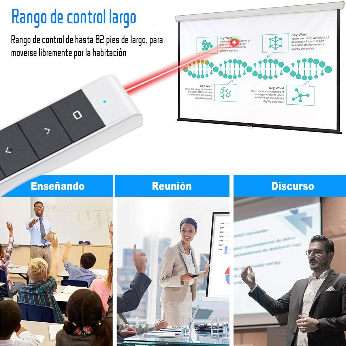 Estrella Recargable Laser White