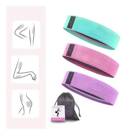 3 Bandas De Resistencia Al Movimiento De Las Piernas Y