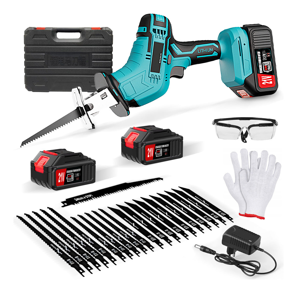 Sierra Eléctrica Recíproca Sable Inalámbrica Con 2 Baterías