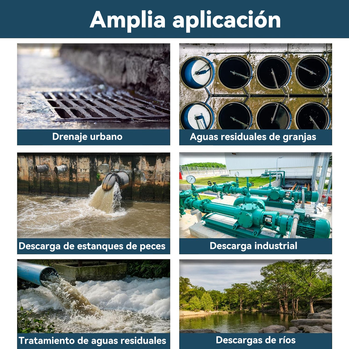 Bomba Sumergible Metálica 1/2 Hp Para Agua Limpia/ Sucia