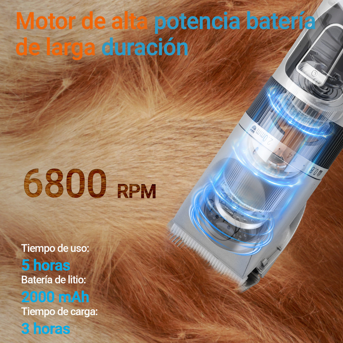 Kit Maquina Cortadora Perros Gatos Accesorios