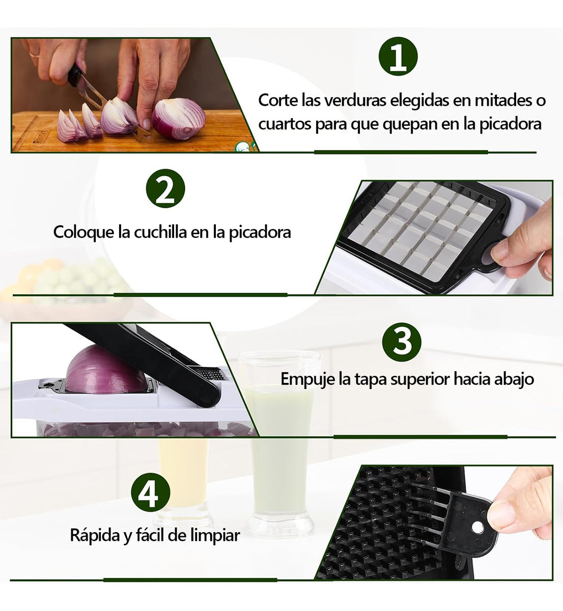 Kit De Picador De Verduras Rallador 22 In 1 Con Cesta+guante