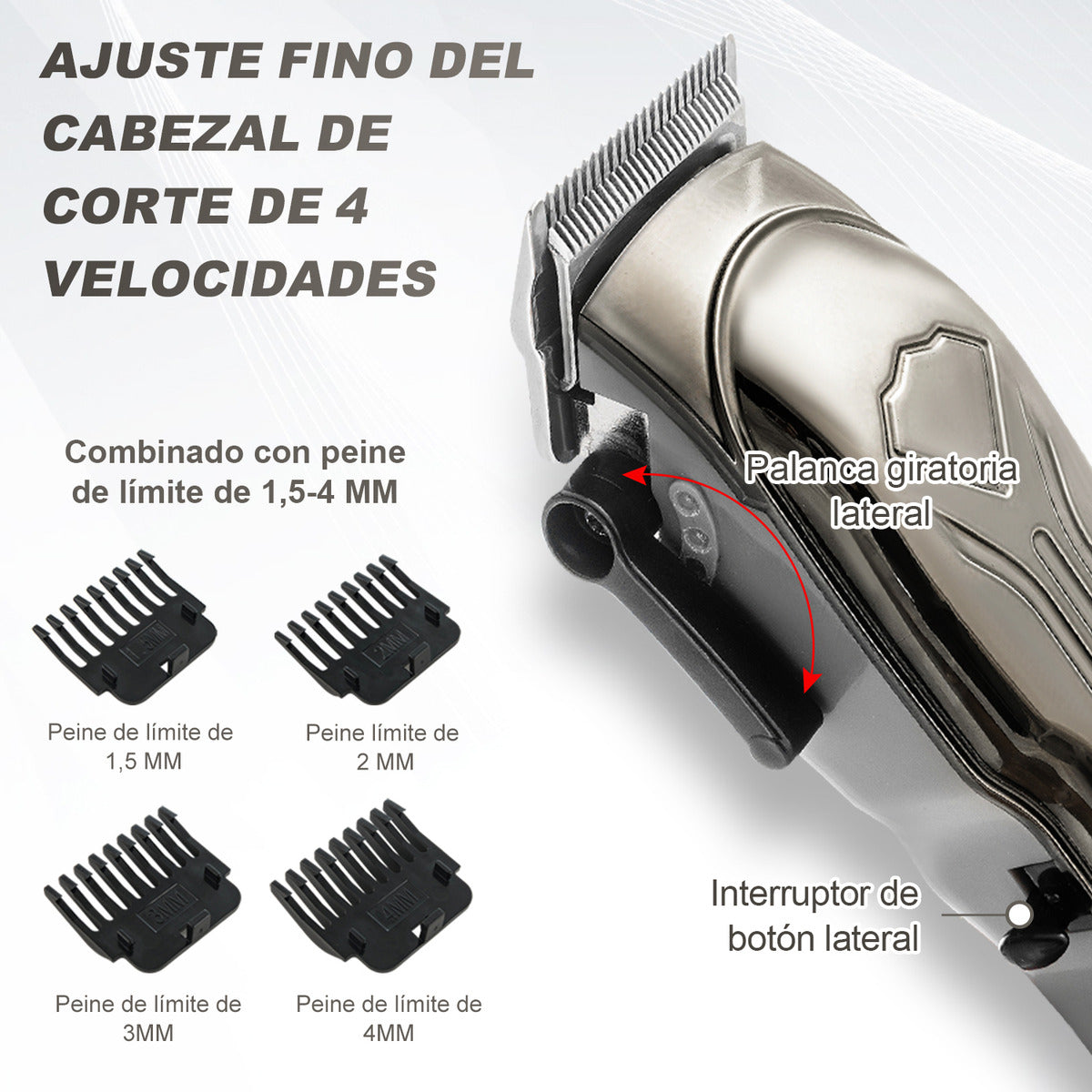 Maquina Cortador Rasurador Profesional Pelo Perro Recargable