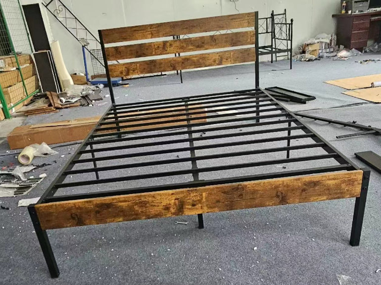 Base Metal Cama Soporte Recamara Individual Plataforma Chezi