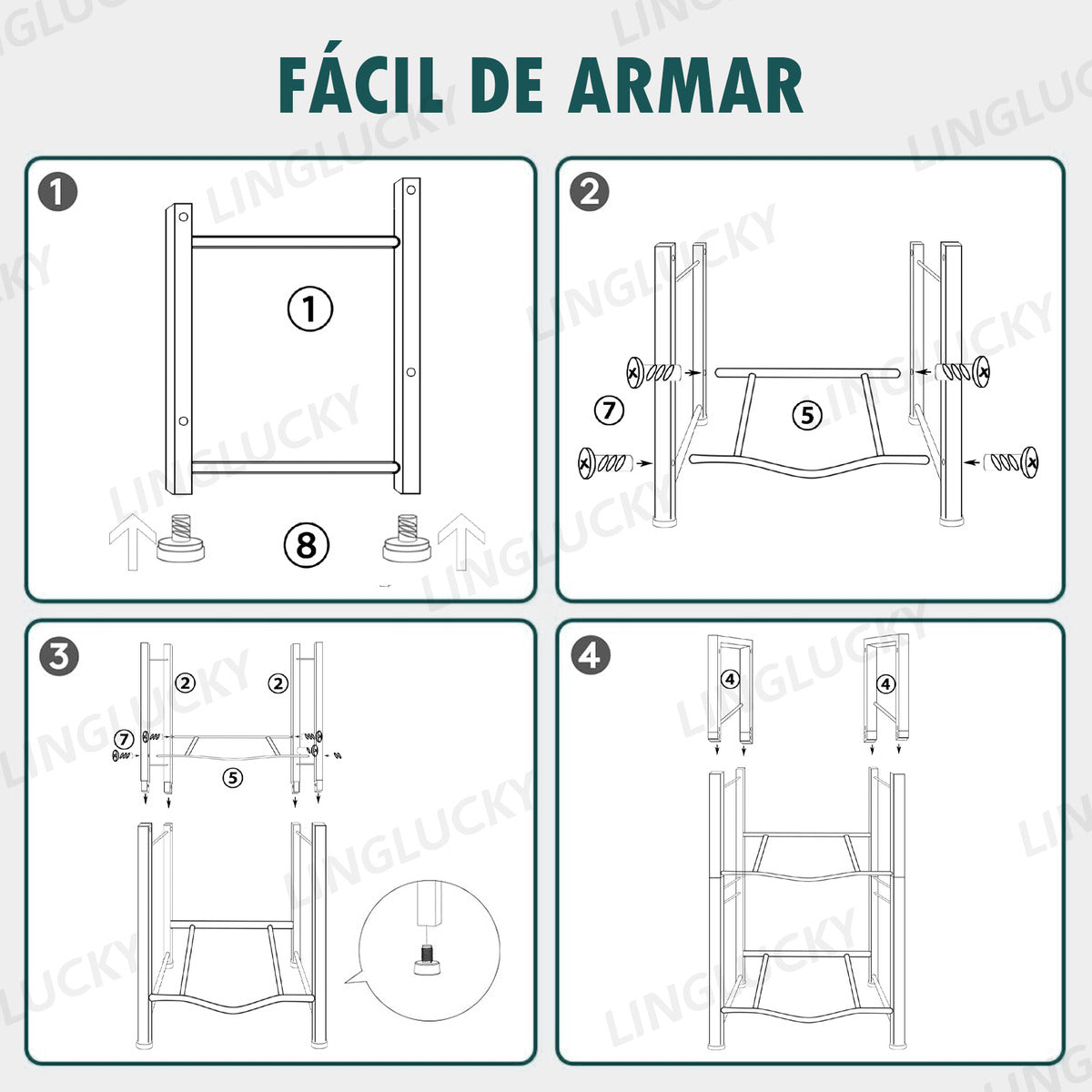 Porta Garrafones Agua 4 Piso+ 2 Válvula Dispensadora De Agua