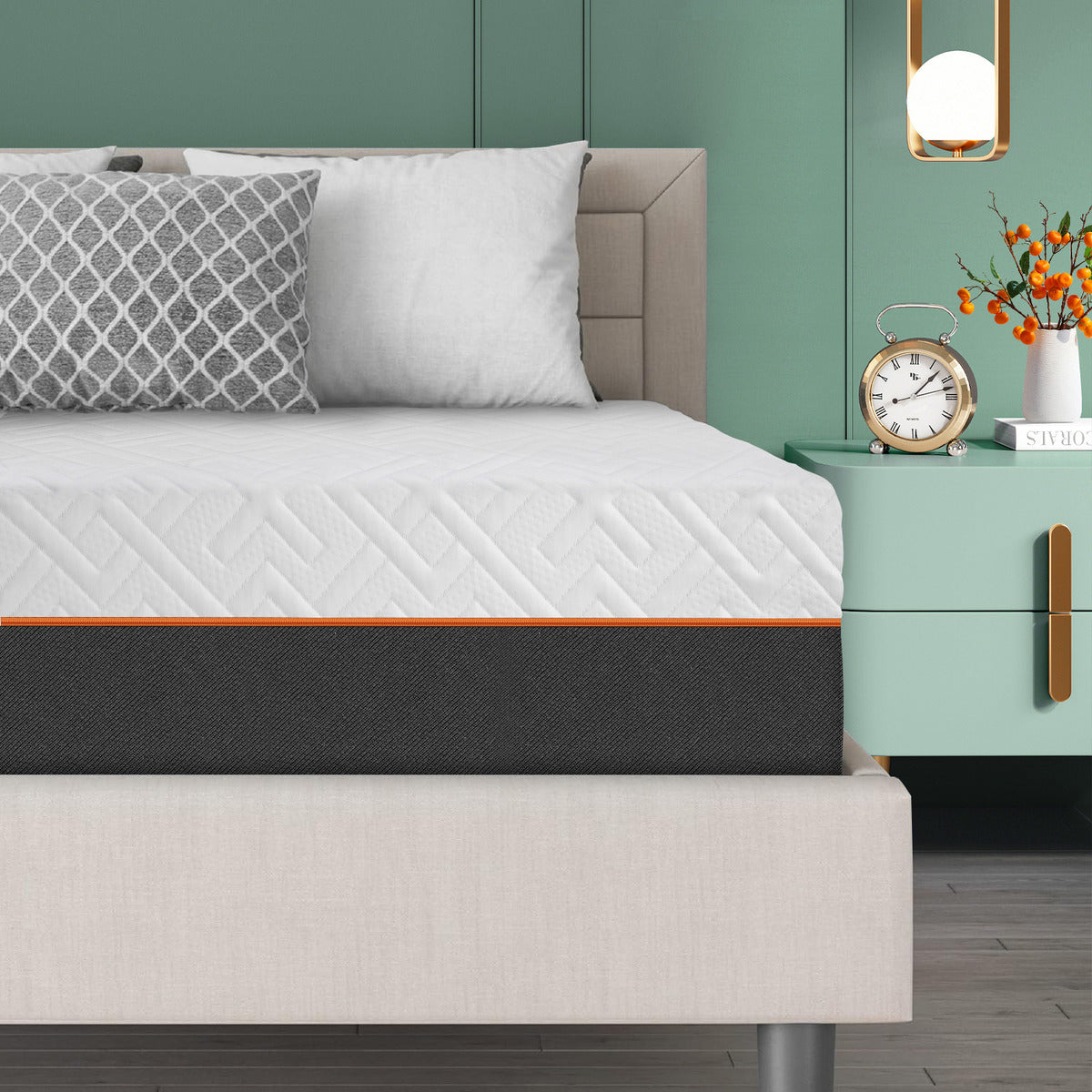 Colchoneta Memory Foam Matrimonial Sobre Colchón Fresca De 5