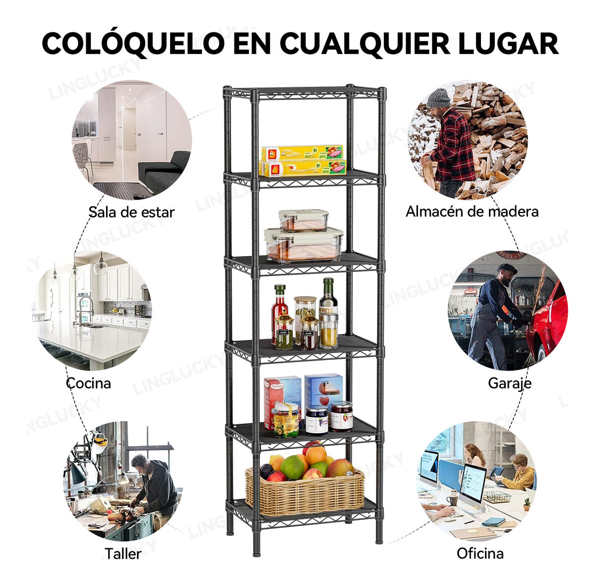 Estante Anaquel Rack Repisas 6 Niveles Metalico