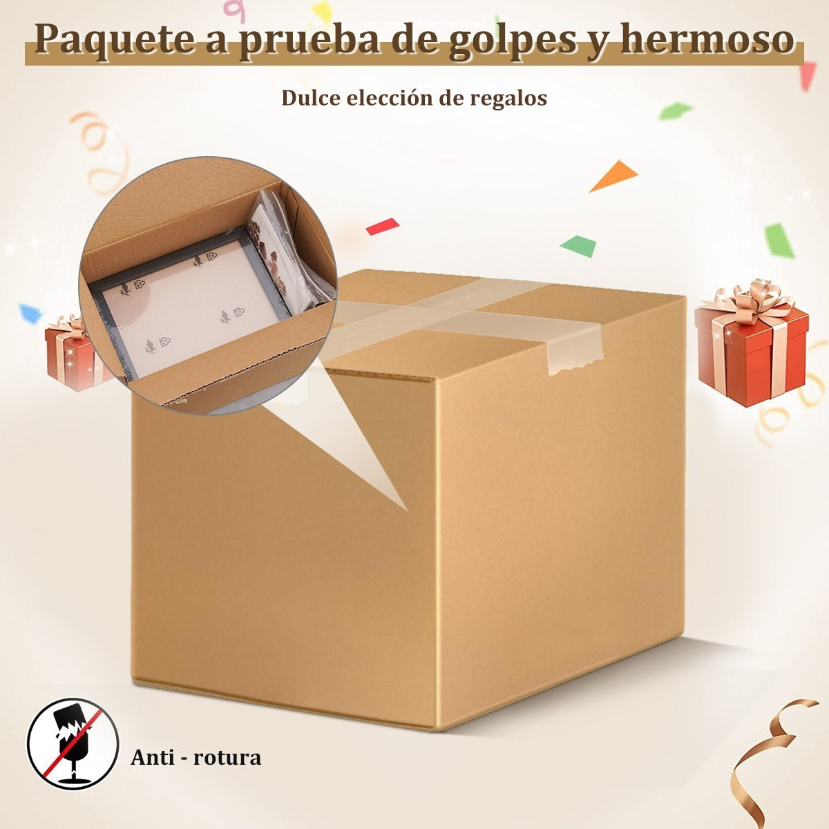 Set X 9 Cuadros Begônia Marco Negro