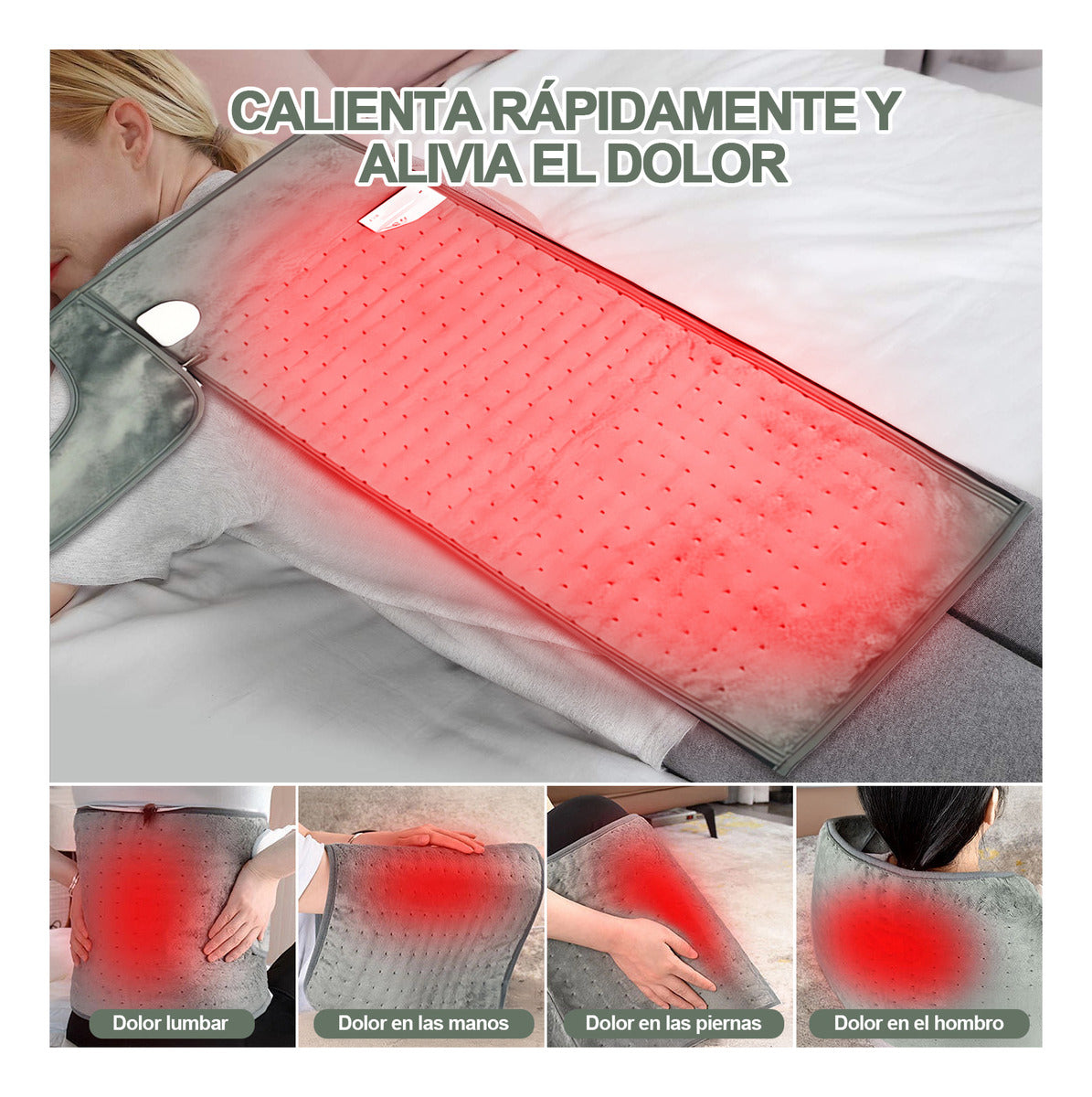 Cojín De Fisioterapia Manta Eléctrica 40x76cm 10 Niveles
