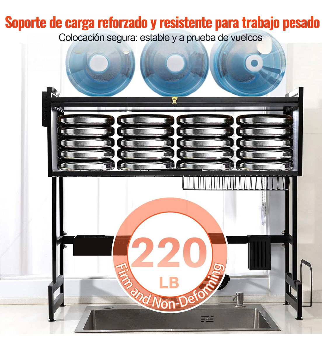 Escurridor De Trastes Sobre Fregadero Platos Con Puerta 65cm