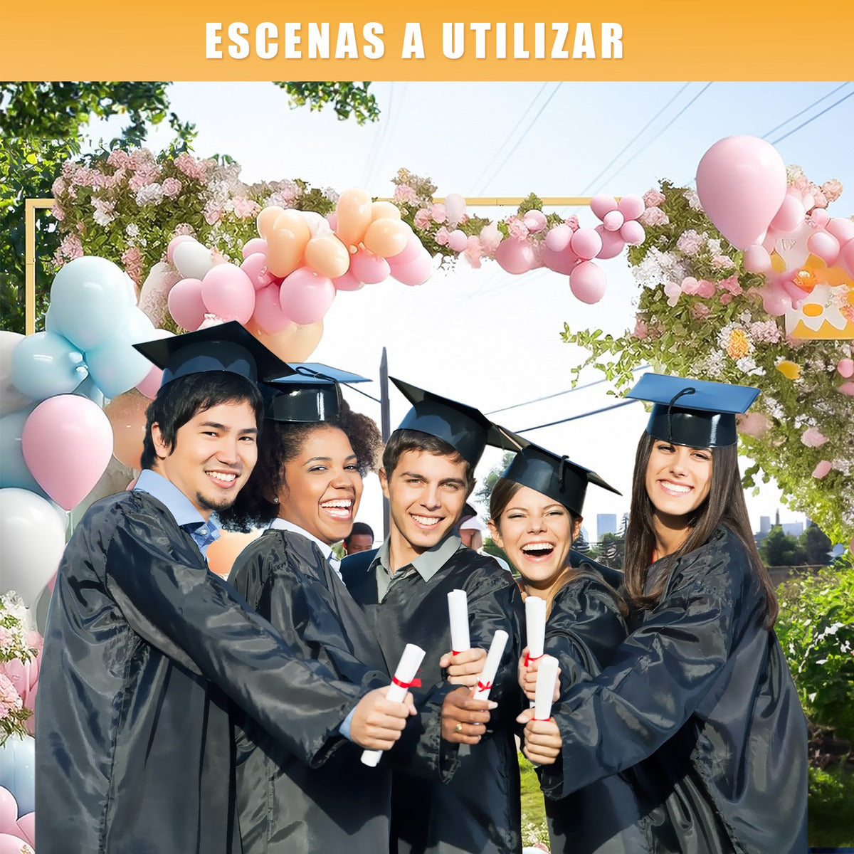 Arco De Globos Cuadrado Decorativo Soporte De Telón Fondo 2m