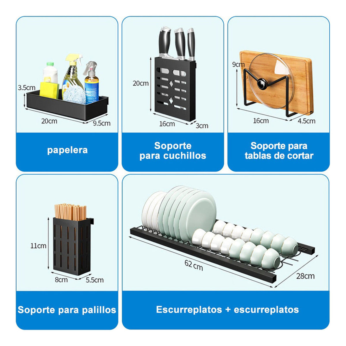 Linglucky Escurridores Linglucky Black
