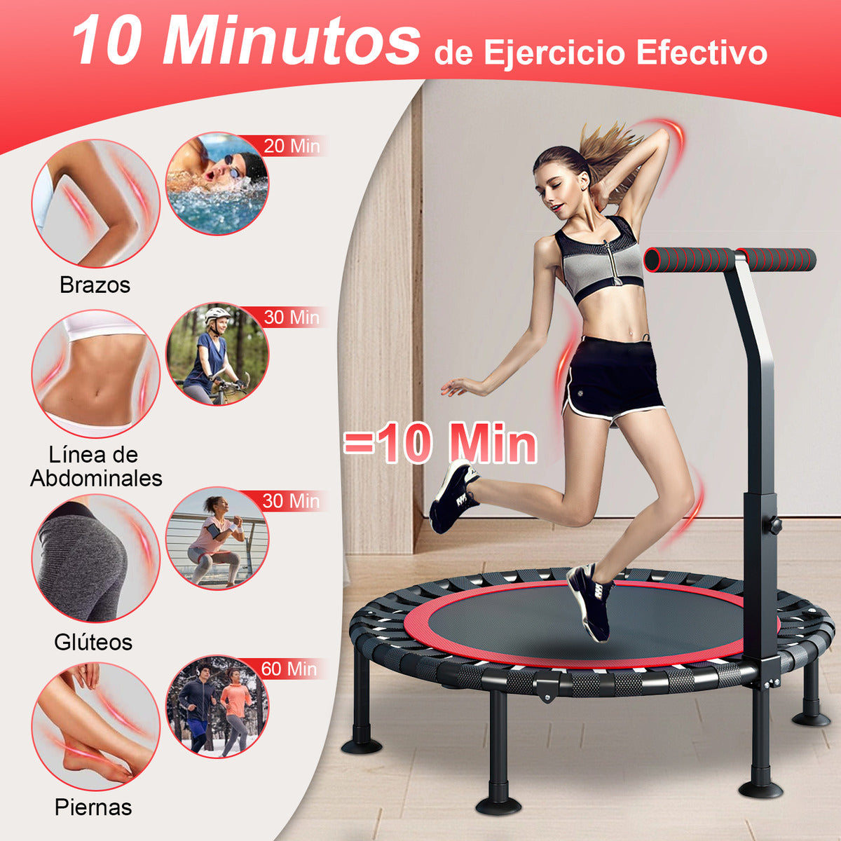 Trampolín Brincolín Para Aeróbicos Fitness Ejercicio Jumping