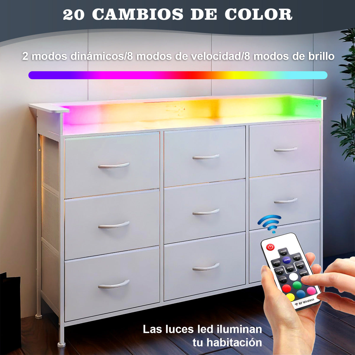 Cómoda Cajonera Mueblana, 3 Cajones, Madera, 60x23.5x80cm