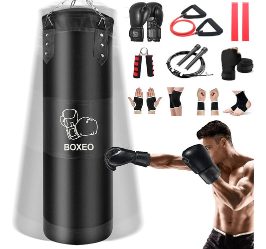 Saco Bolsa Boxeo 1.2m Premium Pu Saco De Boxeo Deportivo Kit