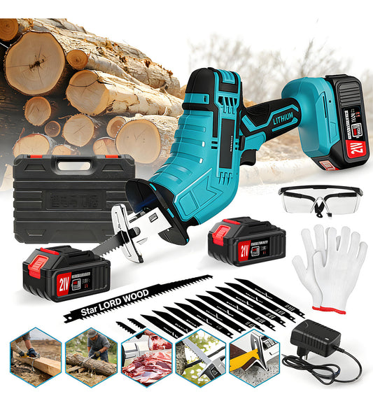 Sierra Eléctrica Recíproca Sable Inalámbrica Con 2 Baterías