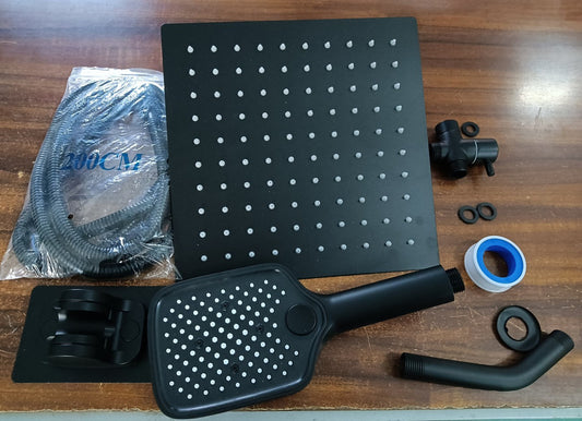 Regadera Cuadrada Alta Presión Tipo Lluvia 4 Modos Ajustable