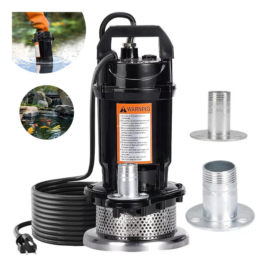 Bomba Sumergible Metálica 1/2 Hp Para Agua Limpia/ Sucia