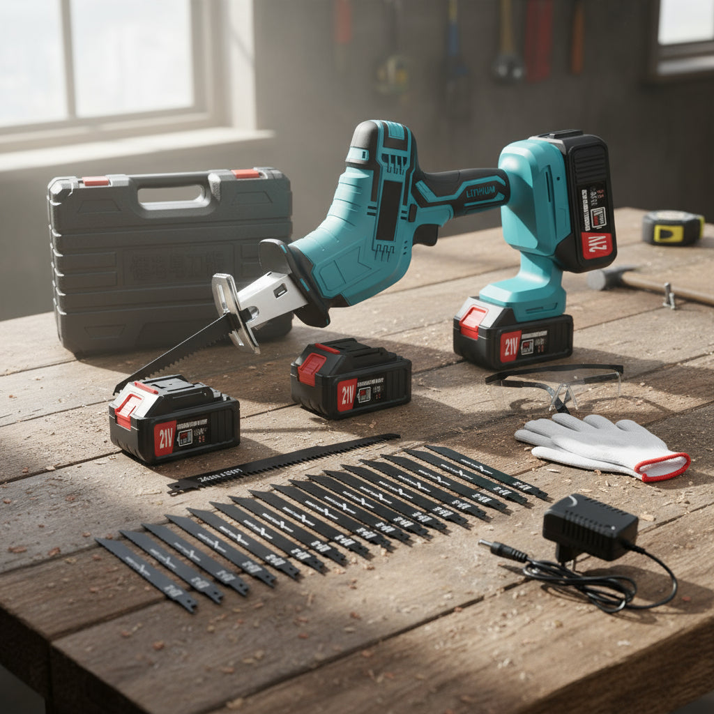 Sierra Eléctrica Recíproca Sable Inalámbrica Con 2 Baterías