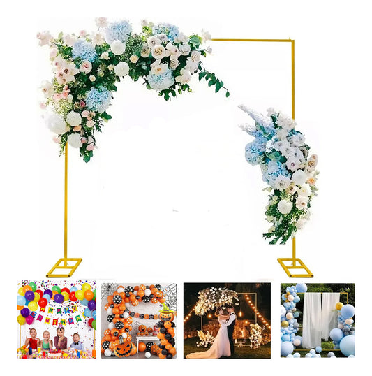 Arco De Globos Cuadrado Decorativo Soporte De Telón Fondo 2m