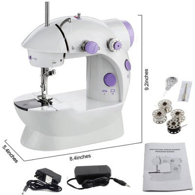 Máquina De Coser Portátil Automático Doble Velocidad