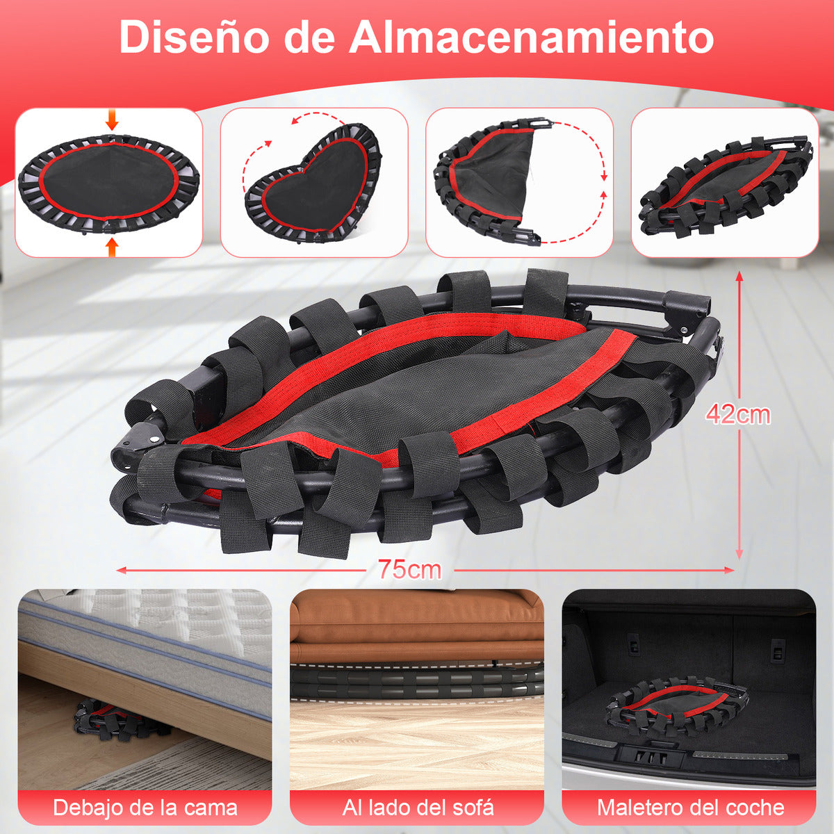 Trampolín Brincolín Para Aeróbicos Fitness Ejercicio Jumping