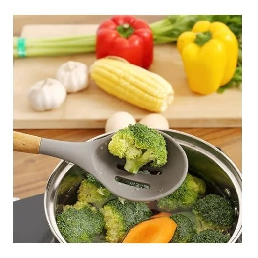 Juego 5 Utensilios De Silicona De Cocina