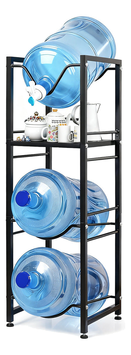 Porta Garrafones Agua 4 Piso+ 2 Válvula Dispensadora De Agua