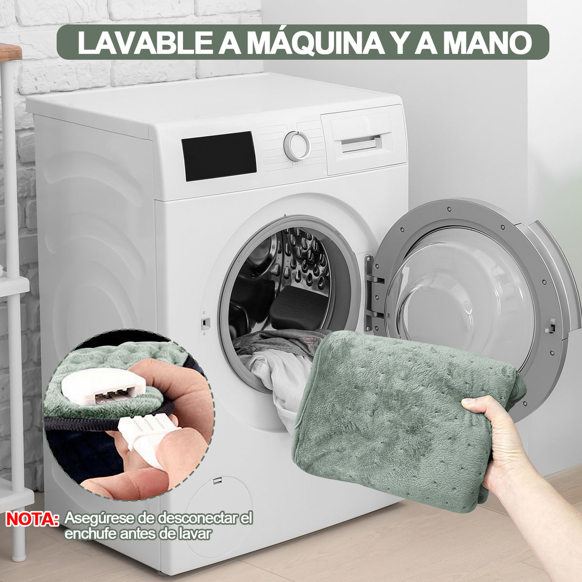 Cojín De Fisioterapia Manta Eléctrica 40x76cm 10 Niveles