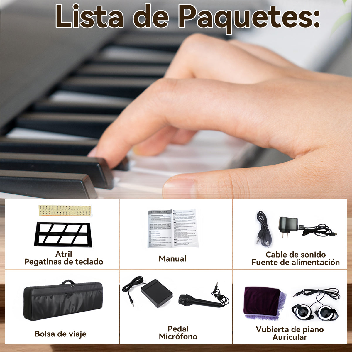 Teclado Musical Piano De 61 Teclas Electronico