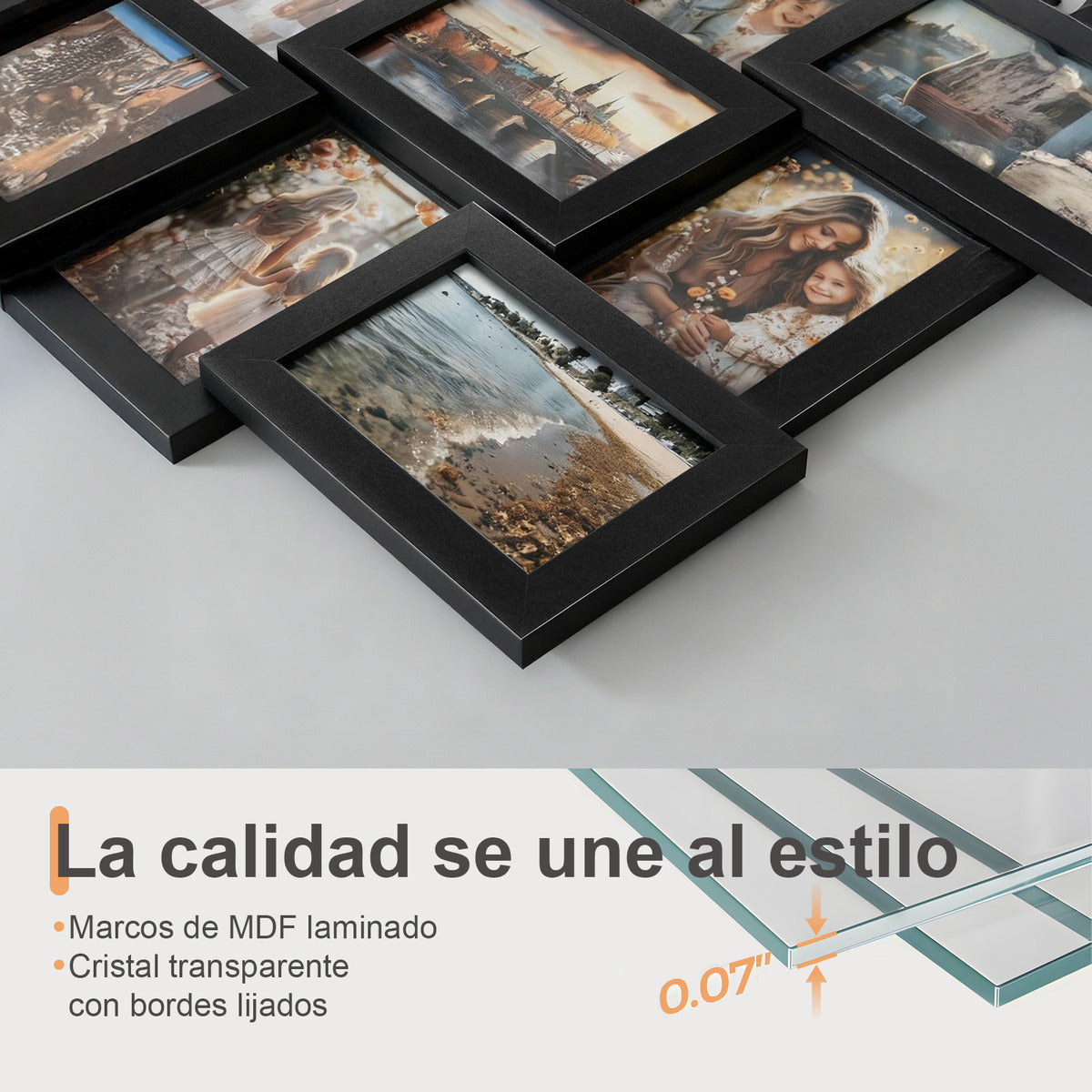 12 Piezas Marco De Fotos Marcos Cuadros Decorativos Retrato