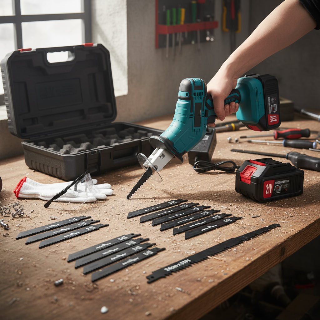 Sierra Eléctrica Recíproca Sable Inalámbrica Con 2 Baterías