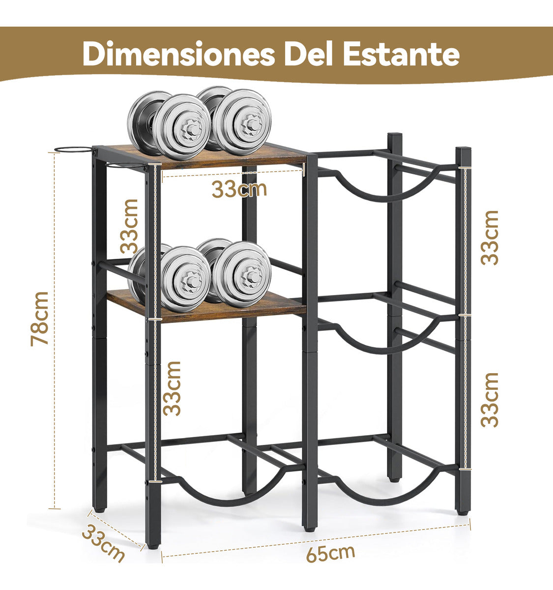 Porta Garrafón De 5 Galones Con Estante De Almacenamiento