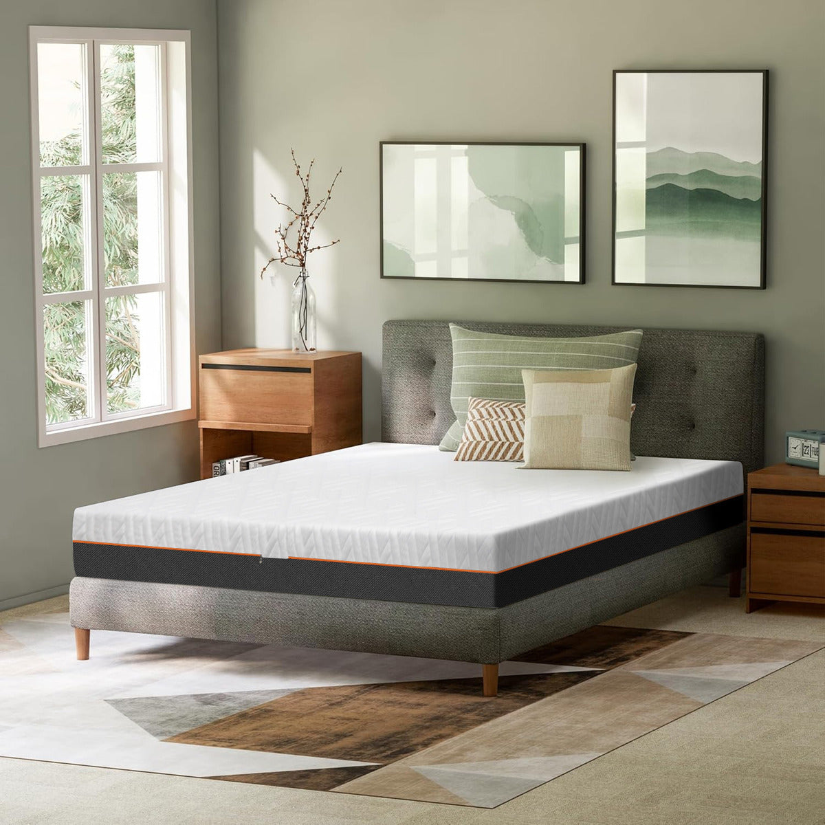 Colchoneta Memory Foam Matrimonial Sobre Colchón Fresca De 5