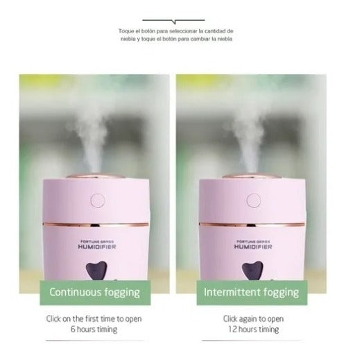 Humidificador Portátil Con Luz Nocturna