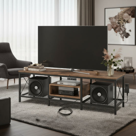 Mueble Para Tv Moderno 160cm 43-75  Minimalista Con Regleta