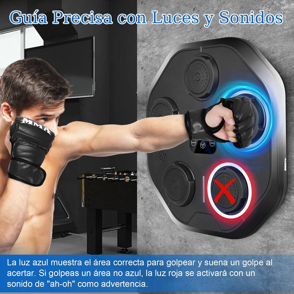 Maquina De Boxeo Musical Entrenador Inteligente Con Música