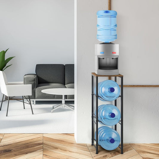 Rack Porta Garrafón Metálico 3 Niveles Para Garrafón De Agua