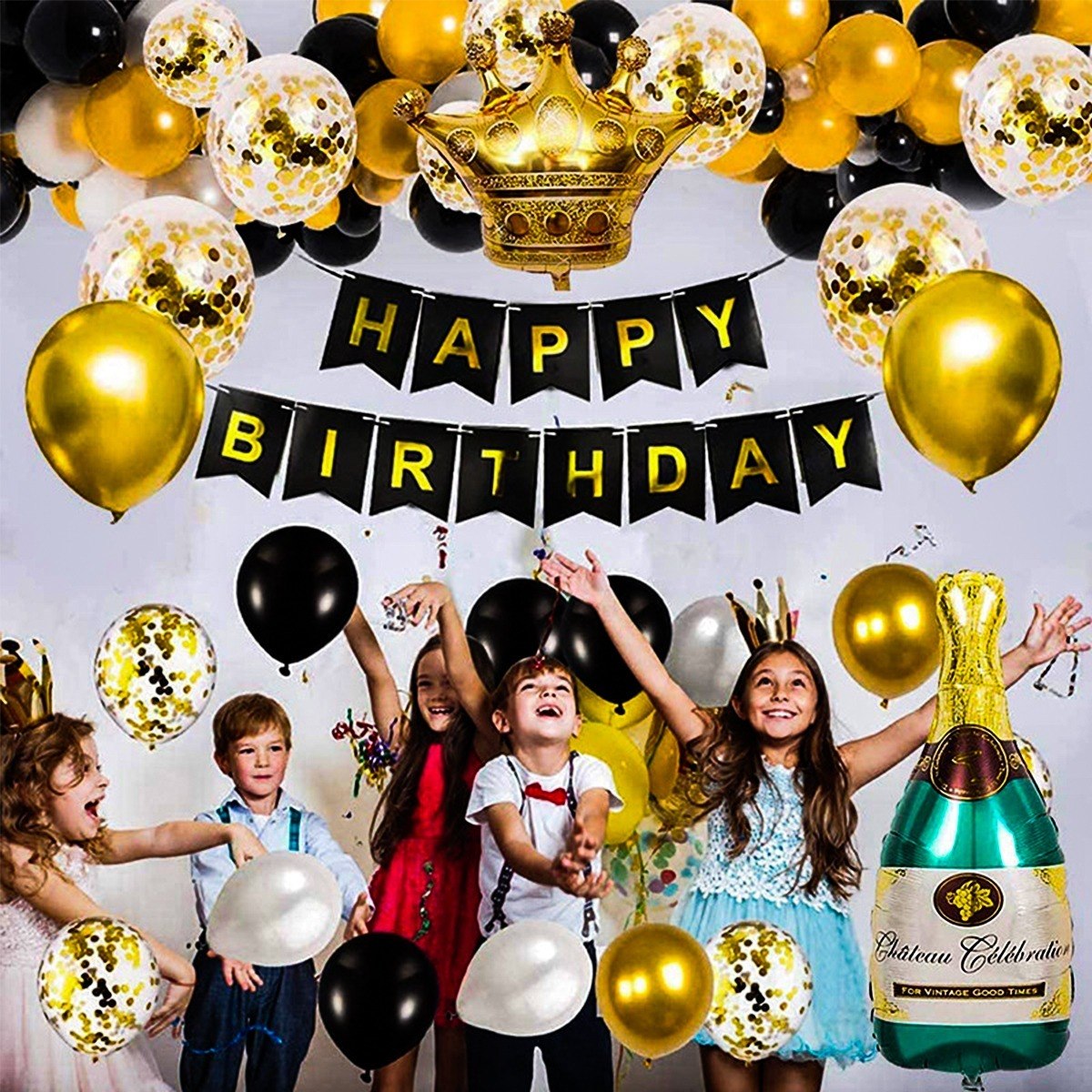 Kits De Globos De Metal Cumpleaños Decoraciones De Fiesta