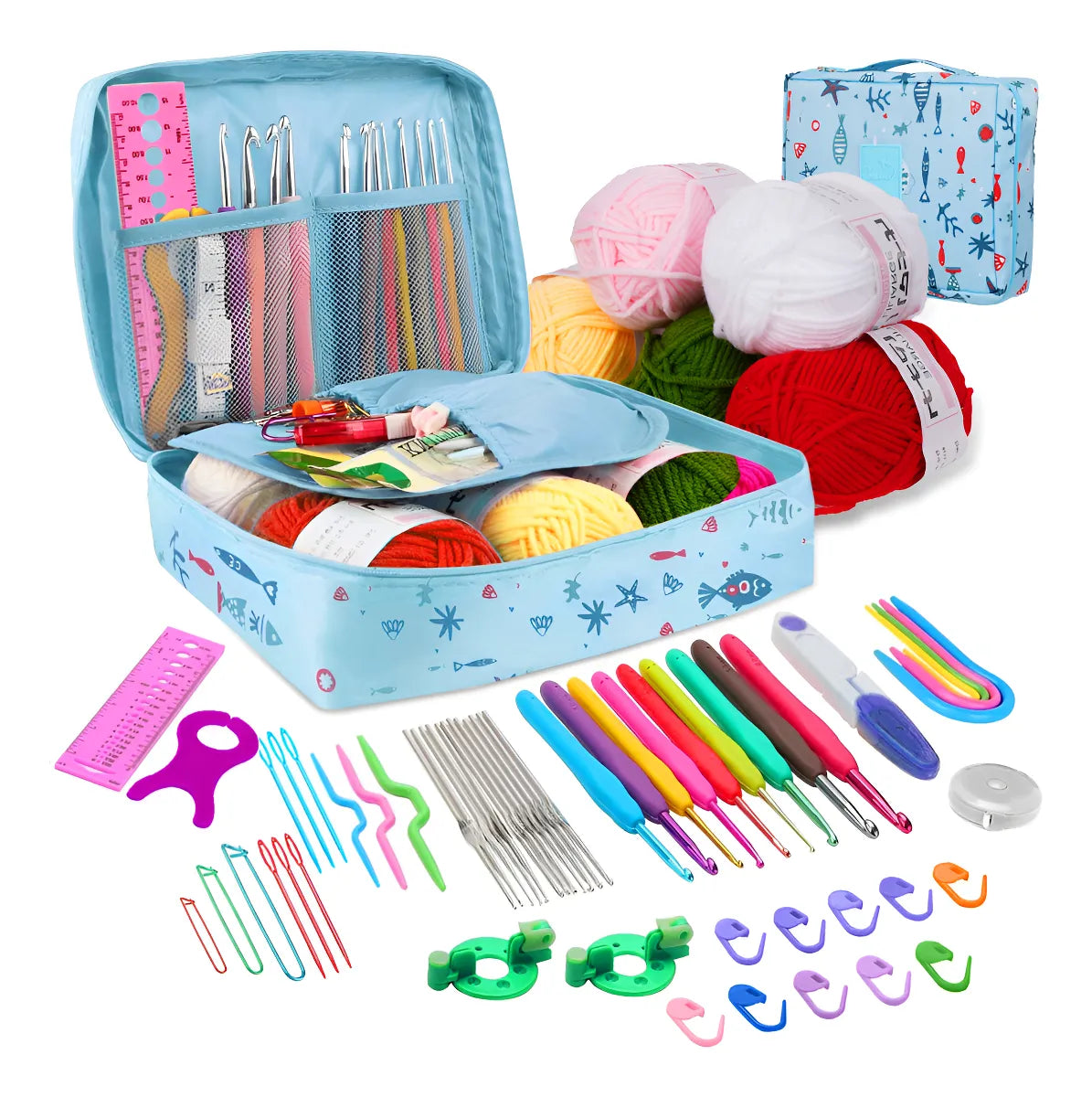 Set de Costura para Tejer Bordado Safonus Costura Kit de costura Color azul