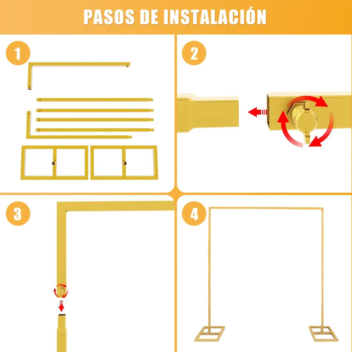 Bases Cuadradas Para Globos Soporte Para Decoración 2*2m