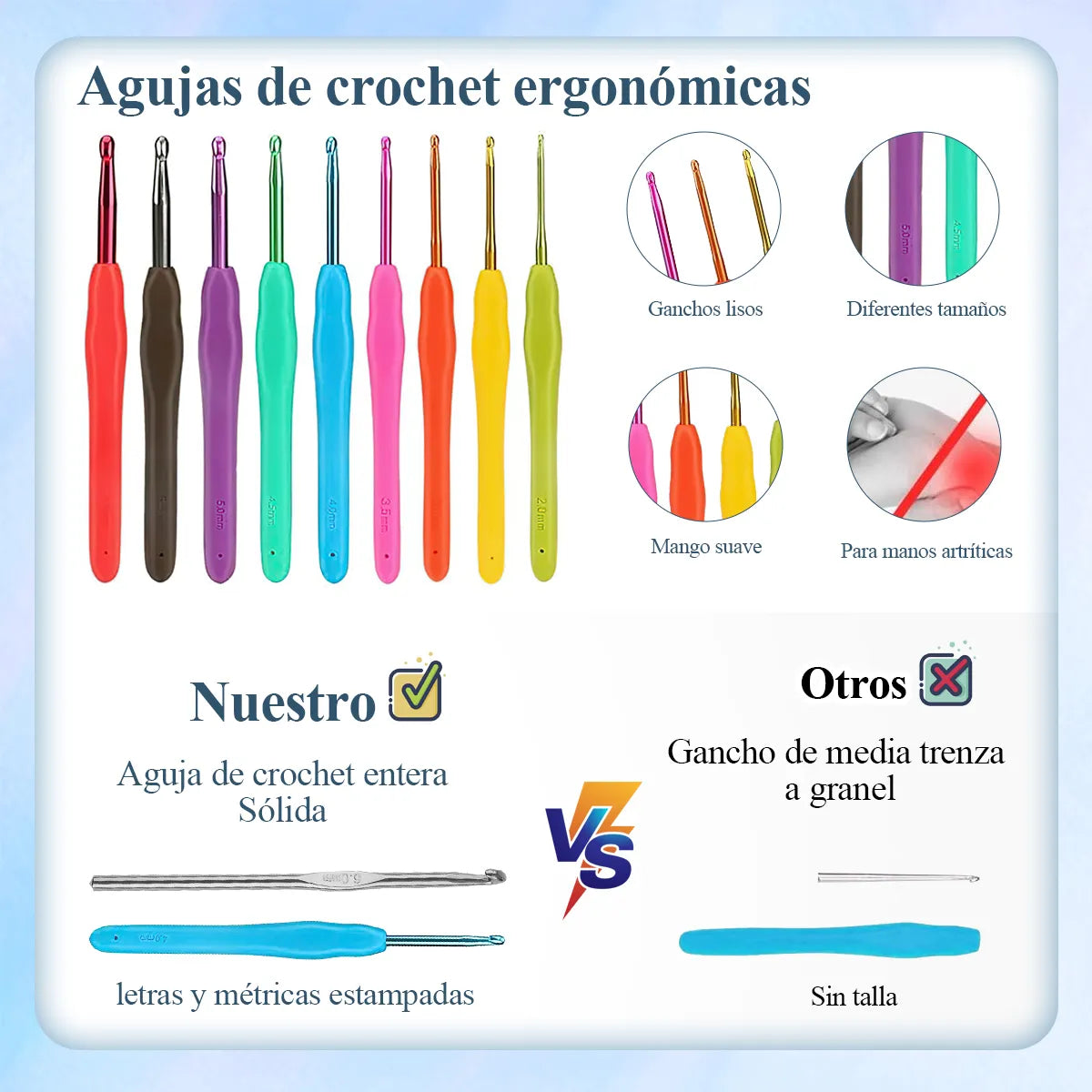 Set de Costura para Tejer Bordado Safonus Costura Kit de costura Color azul