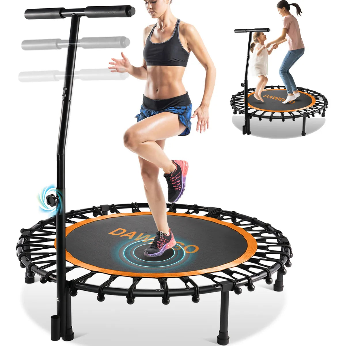 Trampolin Fitnes Ejercicio Jumping Aerobicos，Trampolín Brincolín Para Aeróbicos Fitness Ejercicio Jumping，Brincolin Ejercicio Brincolin Fitness 45 pulgadas