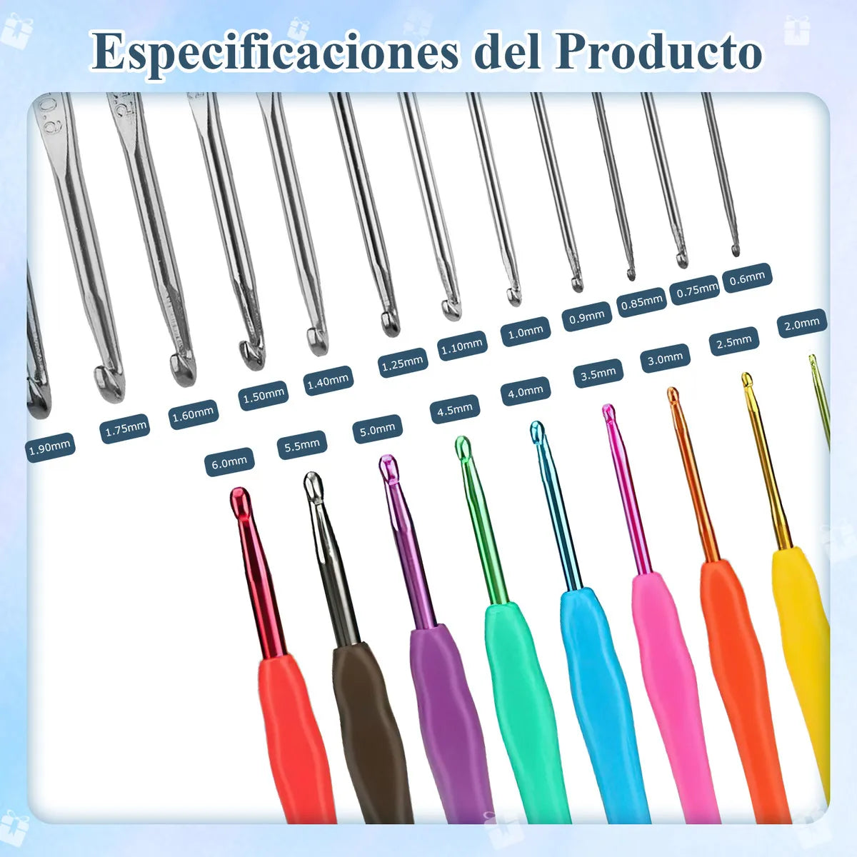 Set de Costura para Tejer Bordado Safonus Costura Kit de costura Color azul