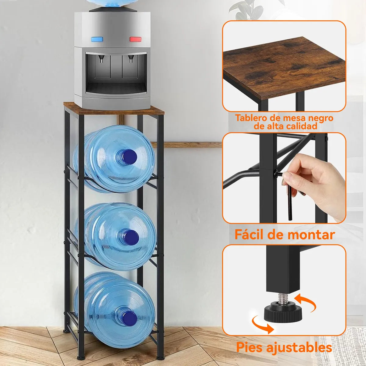 Soporte De Hervidor De Agua Extraíble De Metal De 4 Capas