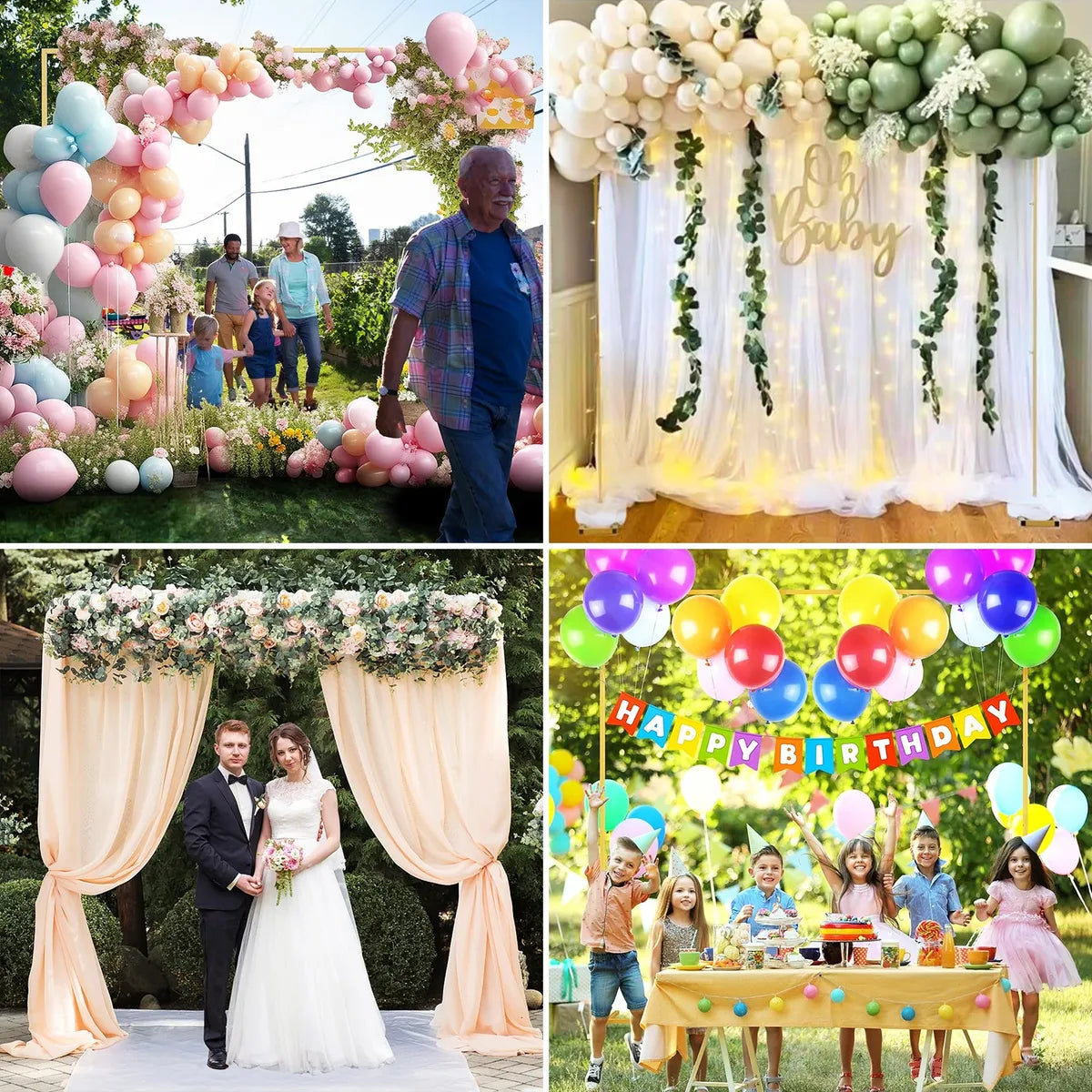 Bases Cuadradas Para Globos Soporte Para Decoración 2*2m