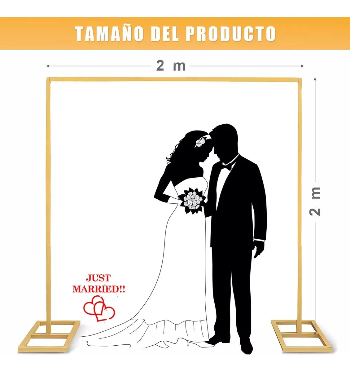 Bases Cuadradas Para Globos Soporte Para Decoración 2*2m