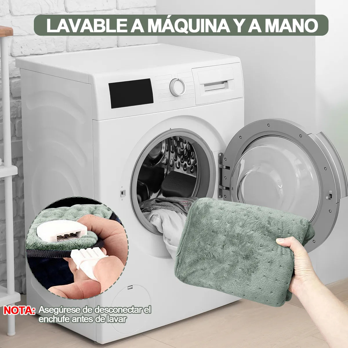 Almohadilla Termica Cojin Termico Electrico 6 Niveles Temp